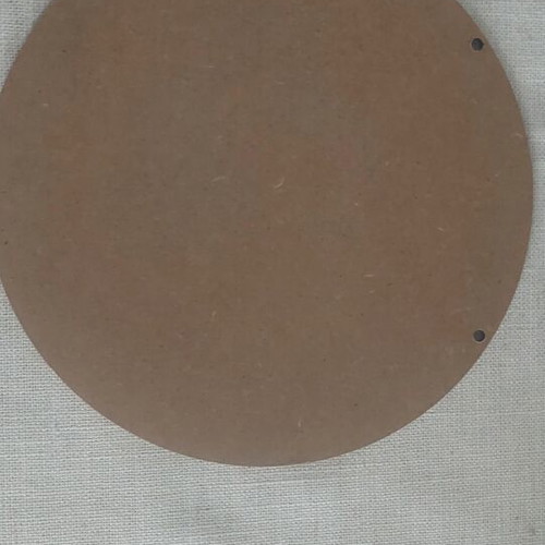Wooden wall decor "To travel is to live" round, like new