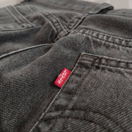Levi's 501 jeans used, size L 40, black and grey