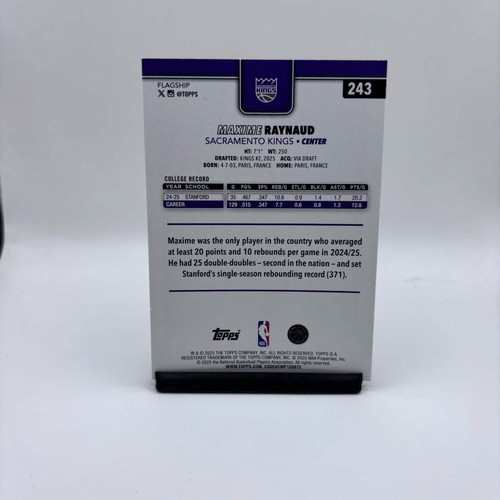 Maxime Raynaud Topps Flagship 2025-26 Rookie Card