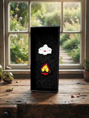 Studio Ghibli Warawara & Calcifer Enamel Pin Set New Limited Edition