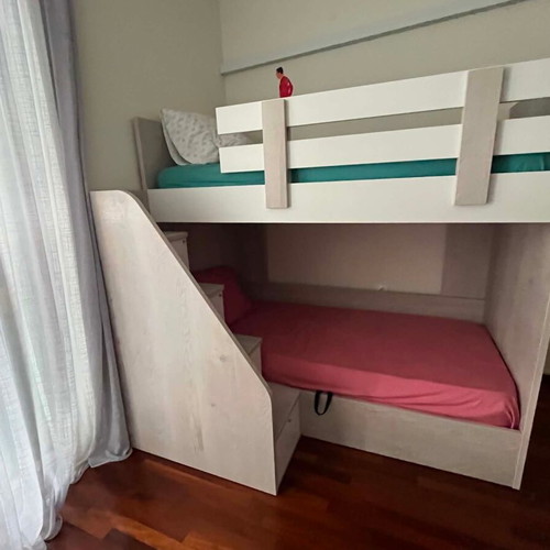 Project House bunk bed like new with storage spaces