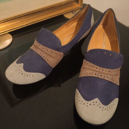 Carlo Pazolini shoes pumps size 39, regular fit, blue multicolor, new, genuine leather