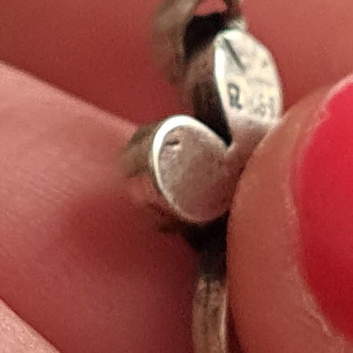 Vintage 925 Silver Cross with Rose Design like new