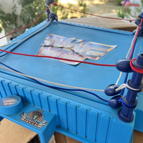 WWF Hasbro WrestleMania Wrestling Challenge Ring used, vintage collectible