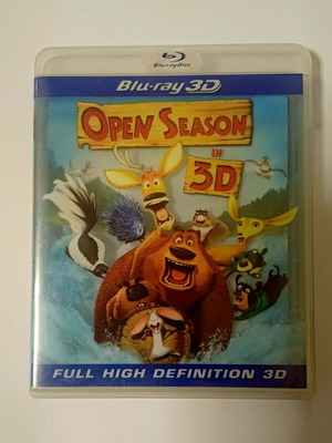 Open Season 3D Blu-Ray used, dubbed in Greek
