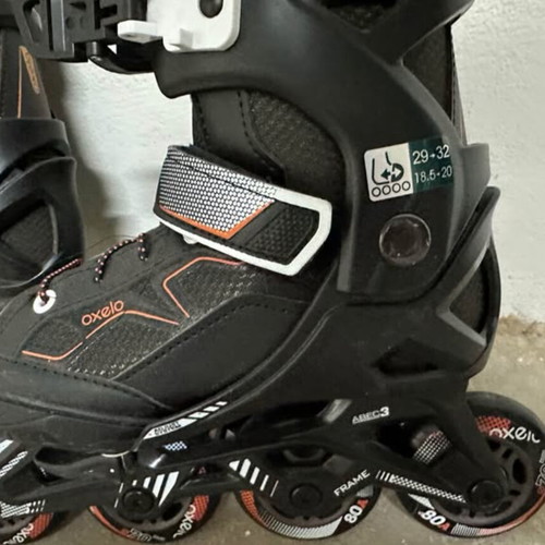 Oxelo Kids Inline Skates Adjustable Size 29-32 Like New