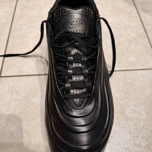 Air Max 97 like new, collectible leather sneakers, size 46, black
