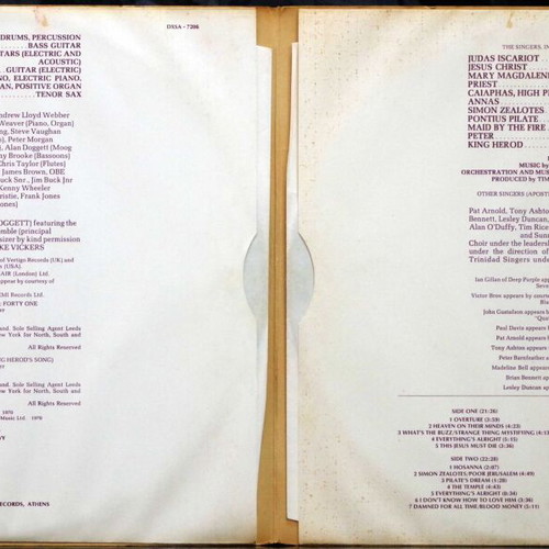 Jesus Christ Superstar Rock Opera LP used