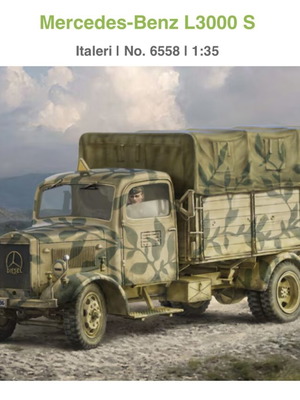 Mercedes-Benz L3000 S 1/35 Italeri μοντέλο καινούργιο