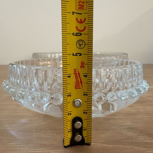 Crystal bowls set of 4, new, 11.5x4 cm