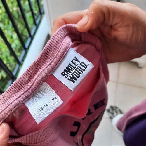 Zara blouse for girls 14 years 164 cm like new pink multicolor