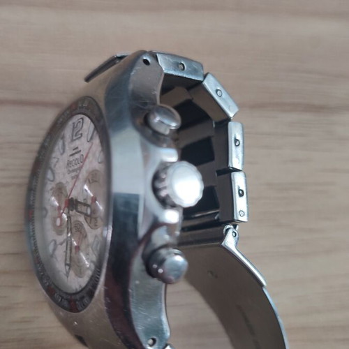Regolo men's chronograph watch with free silicone strap watch