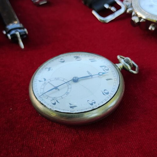 Vulcain pocket watch 1890 used, fully functional, silver color
