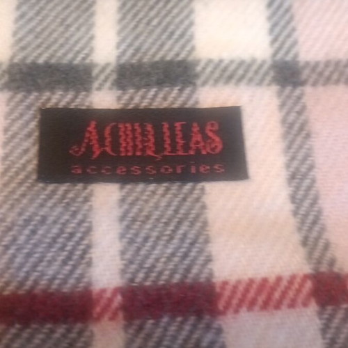 Achilleas Accessories pink checkered scarf new