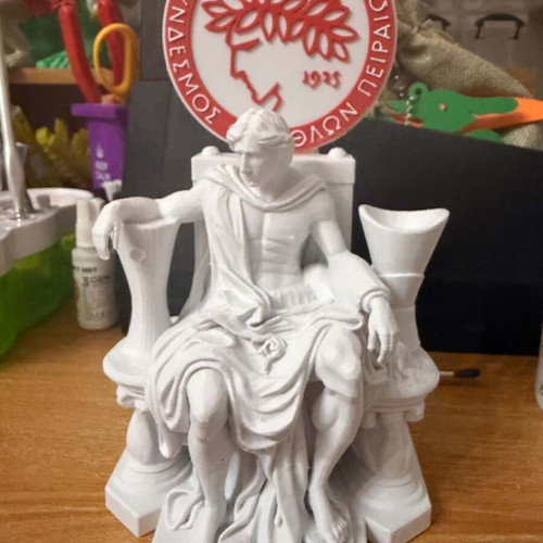 Olympiacos statue custom 3D printed design, 15 cm