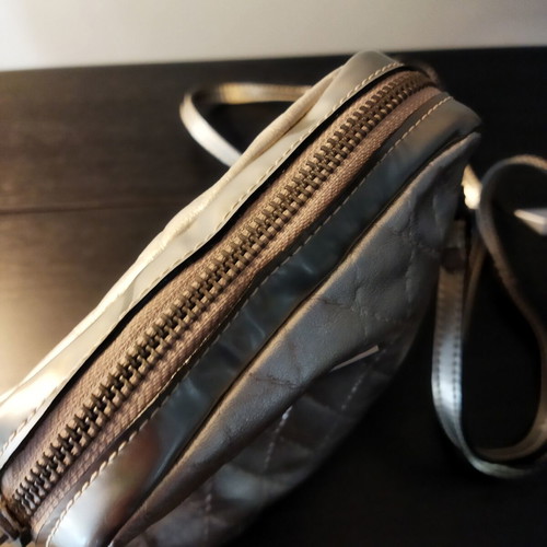 KEM crossbody bag metallic gold quilted