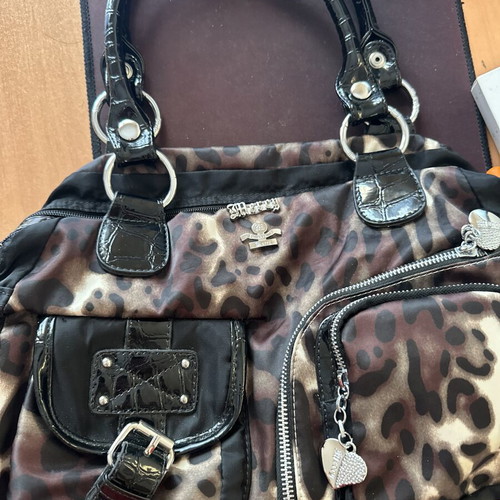 Leopard print handbag