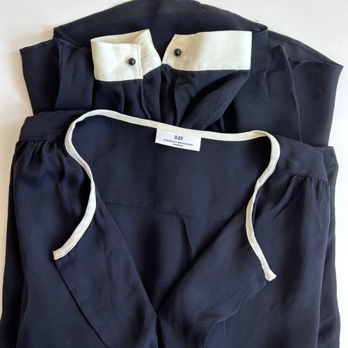 Day by Malene Birger silky blouse size S like new, black
