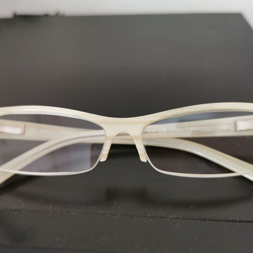 Glasses for diopter new, ecru white color