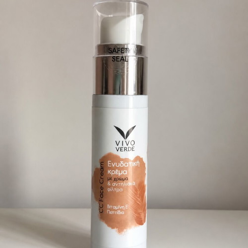 Vivo Verde CC Face Cream 50ml new, moisturizing with color and sun filters