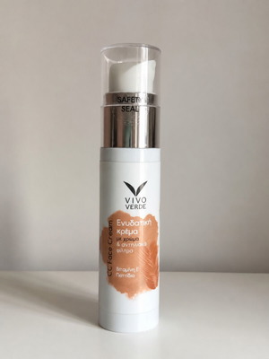 Vivo Verde CC Face Cream 50ml new, moisturizing with color and sun filters