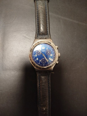 Swatch Irony Chrono ρολόι, μπλε και ασημί