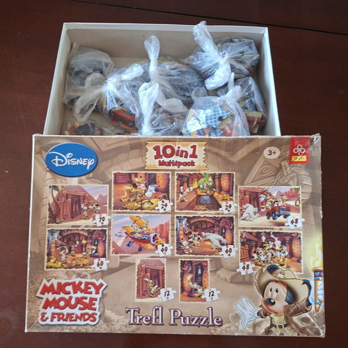 Disney Puzzle 10 in 1 Mickey Mouse & Friends like new