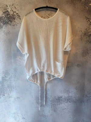 Women's summer blouse used, white, medium/large size