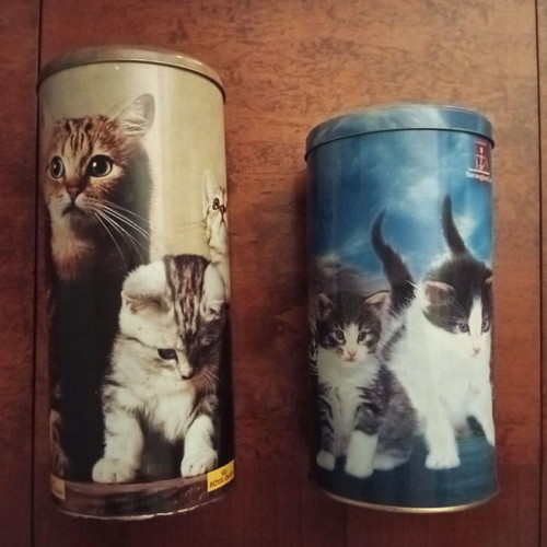 Vintage metal tins collection, 32 pieces, Nostalgic Art style