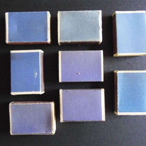 German collectible matchboxes used, pack of 8