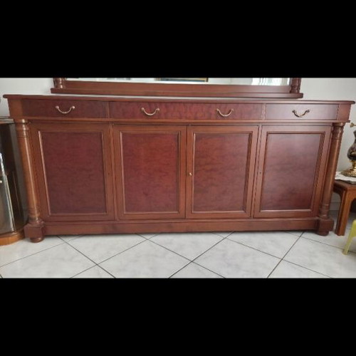 Solid wood buffet table