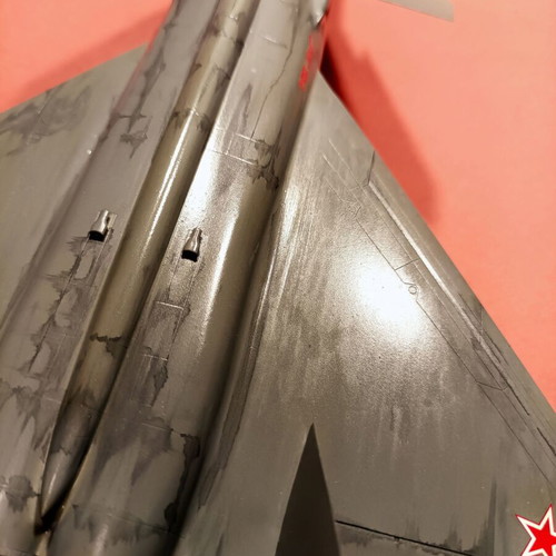 Plastic model 1/72 MIG 1.44 new, airbrushed paint