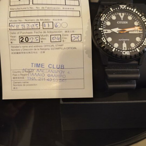 Citizen automatic diving watch NH8385-11E Caliber 8200
