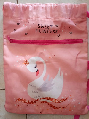 Sweet Princess shoulder/back bag used, sack-pouch type