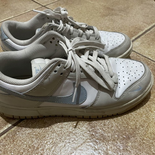 Nike Dunk μεταχειρισμένα παπούτσια, νούμερο 38,5, άσπρο και μπλε