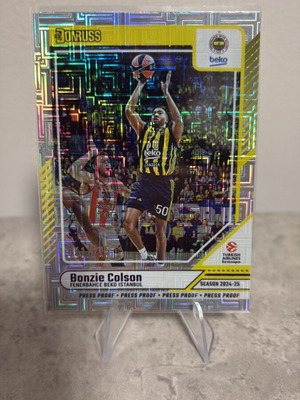 2024-25 Panini Basketball Euroleague Donruss Bonzie Colson Press Proof card new