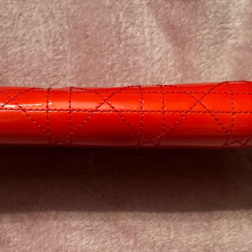 Lady Dior red patent leather wallet like new