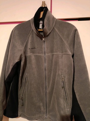 Columbia Vertex fleece jacket used, grey black, size M
