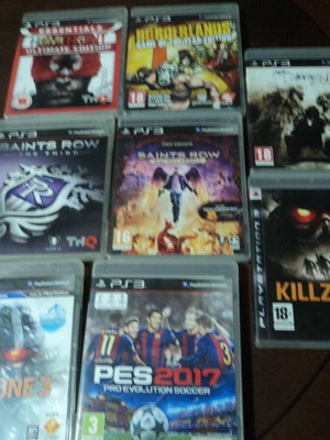 PS3 games pack of 8 used, very good to excellent condition
