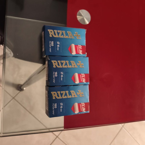 Rizla+ Slim 6mm Filter Tips, pack of 3 x 150