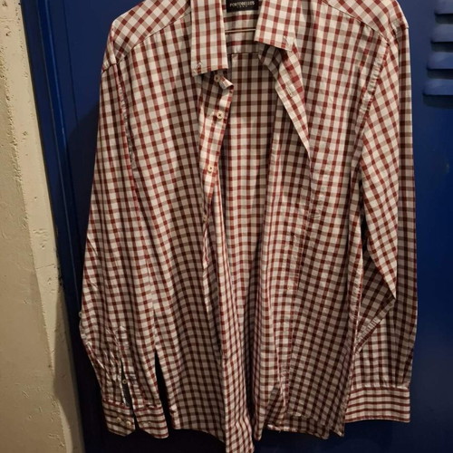 Men's checked shirt Large portobellos like new multicolor