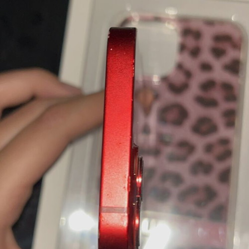 Apple iPhone 13 mini 128GB, red, with Guess case