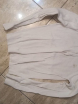 Μάλλινη ζακέτα κορίτσι μεταχειρισμένη Benetton άσπρη μέγεθος 122 cm