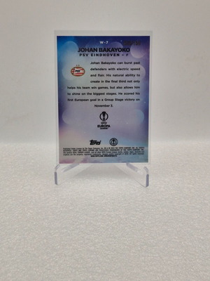 Topps Chrome UEFA Club Competitions Wonderkids Johan Bakayoko Rookie RC σαν καινούργιο