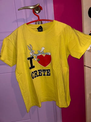 T-shirt παιδικό Looney Tunes μεταχειρισμένο, κίτρινο, μέγεθος 152 cm