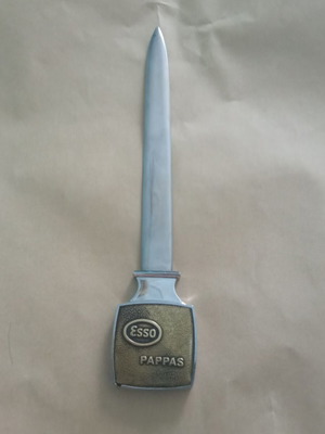 Vintage Esso Pappas Letter Opener used, 1960s