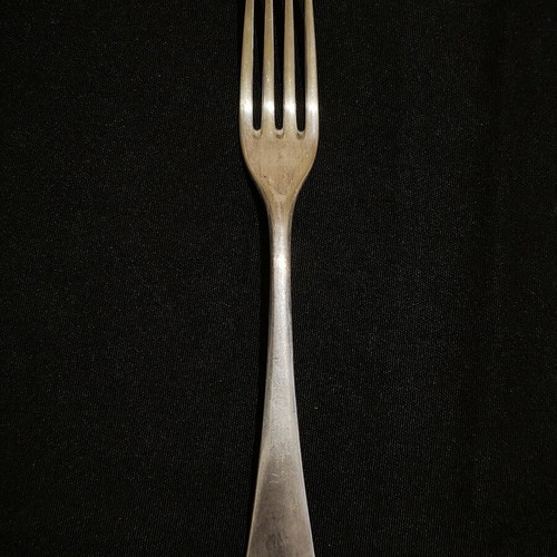 Collectible World War II Fork used, Reichsadler emblem, silver-plated