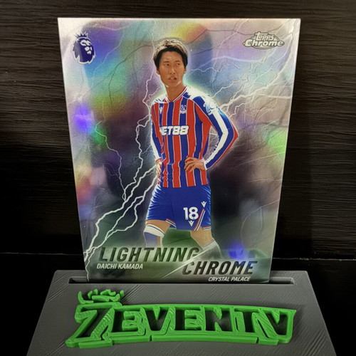 Topps Chrome Premier League 2026 Daichi Kamada Lightning Chrome Crystal Palace card