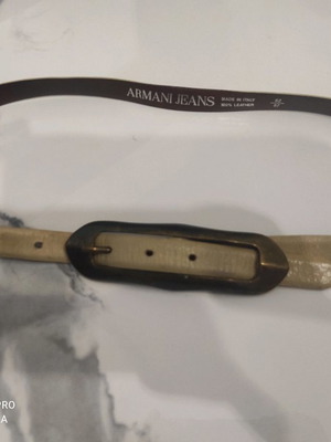 Armani Jeans винтидж бежов колан употребяван в много добро състояние