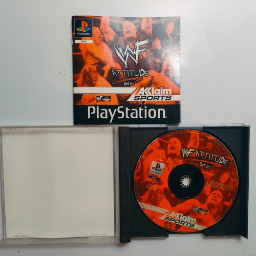Wwf Attitude PlayStation PS1 game used, fully functional